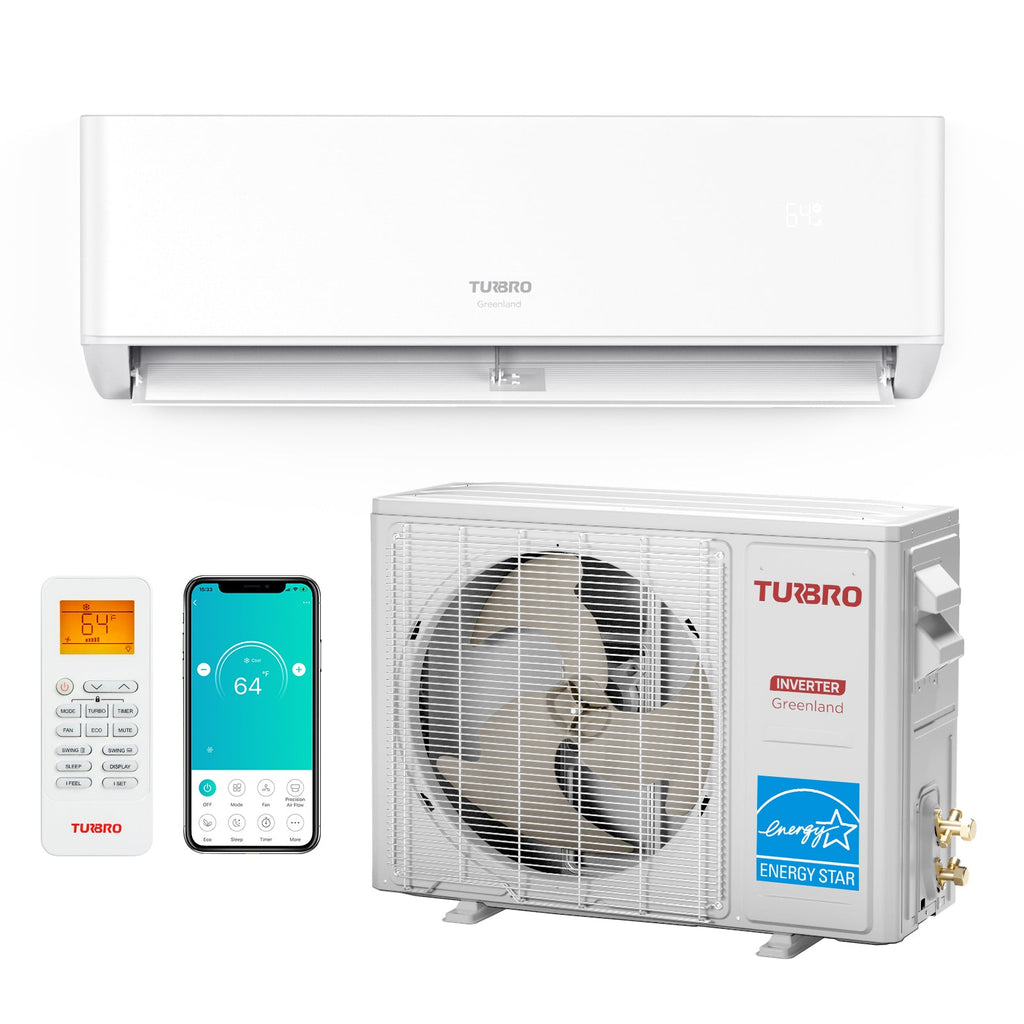 Greenland 12,000 BTU Single Zone Mini Split AC & Heat Pump (R454B)