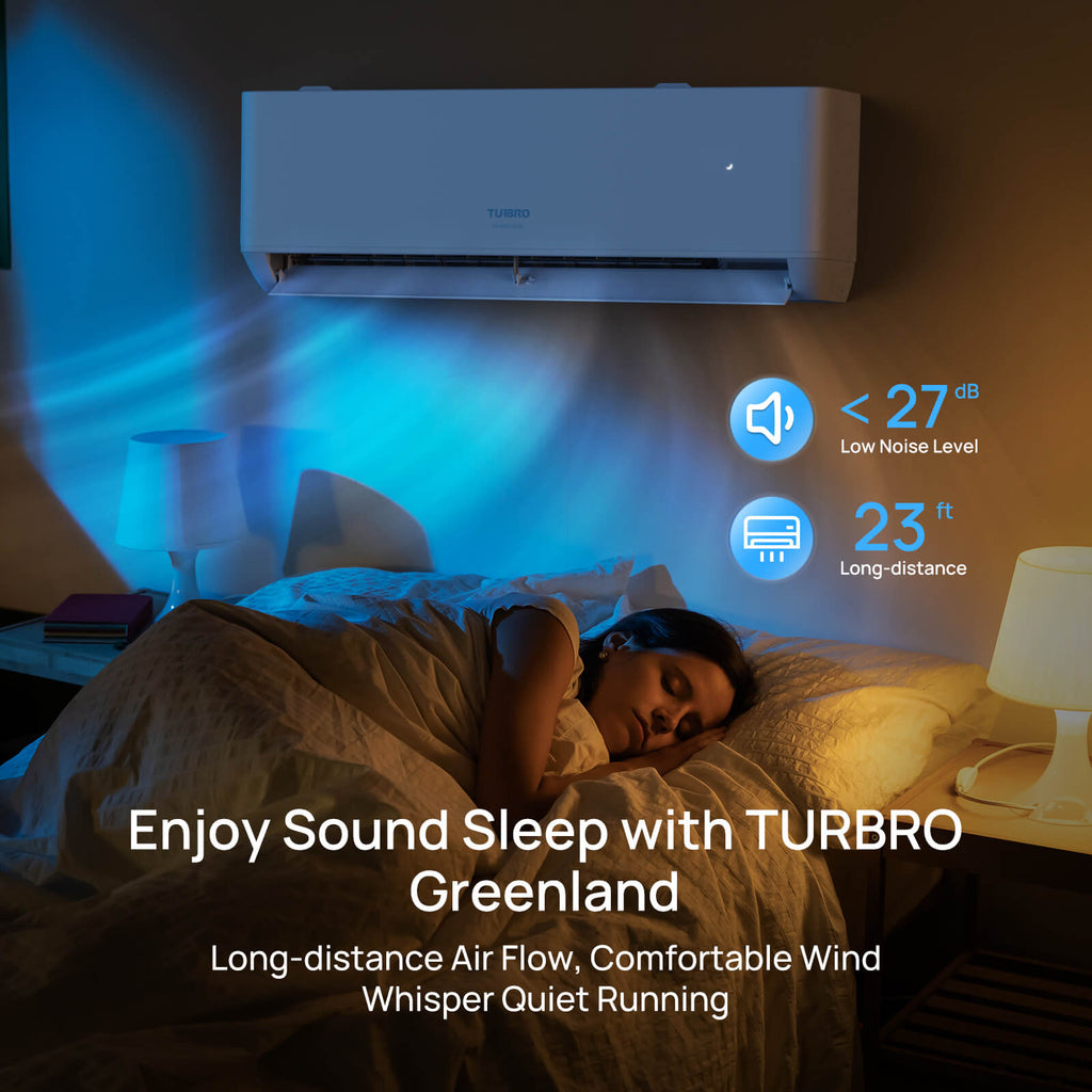 Greenland 12,000 BTU Single Zone Mini Split AC & Heat Pump (R454B)