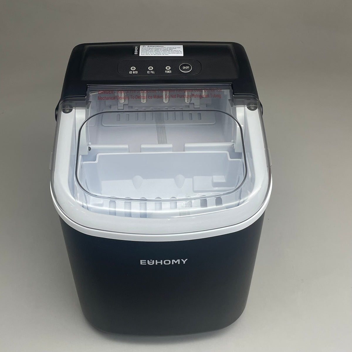 EUHOMY Counter Top Ice Cube Maker Machine 115v Black IM-06D