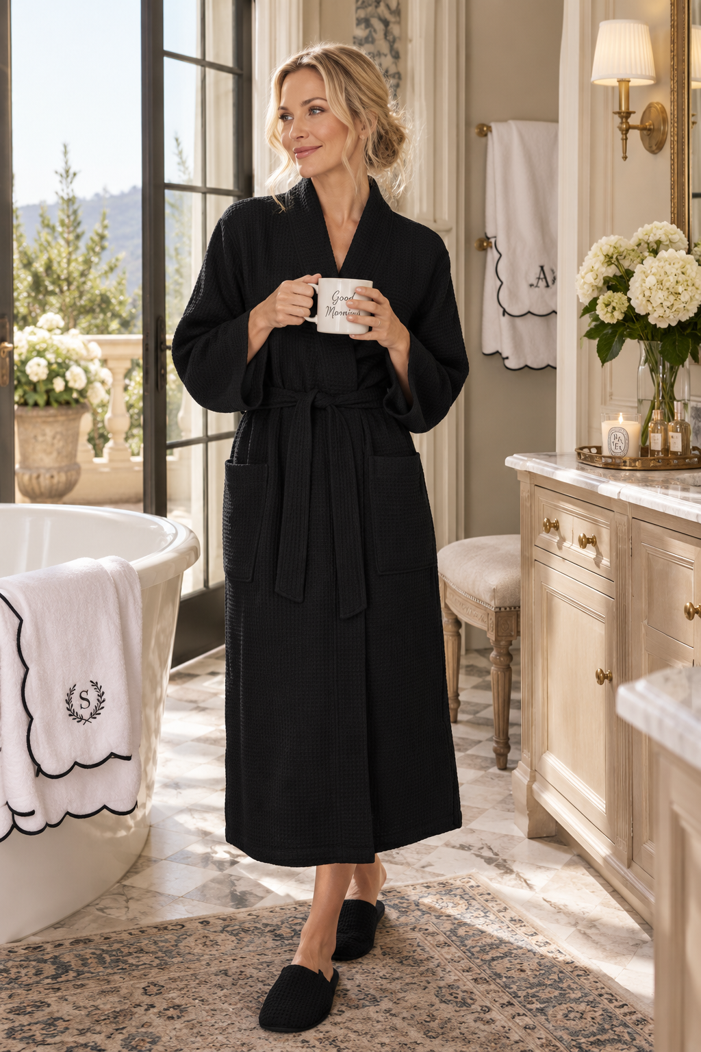 Waffle Robe Womens – Lightweight, Quick-Dry Spa Comfort