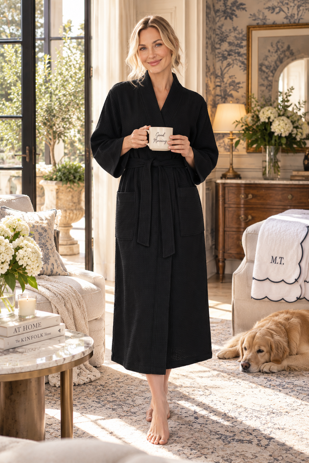 Waffle Robe Womens – Lightweight, Quick-Dry Spa Comfort