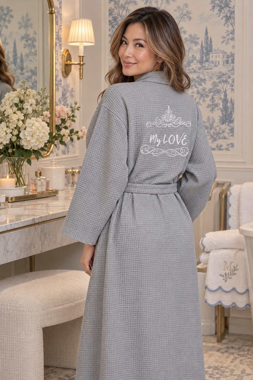 Waffle Robe Womens – Lightweight, Quick-Dry Spa Comfort