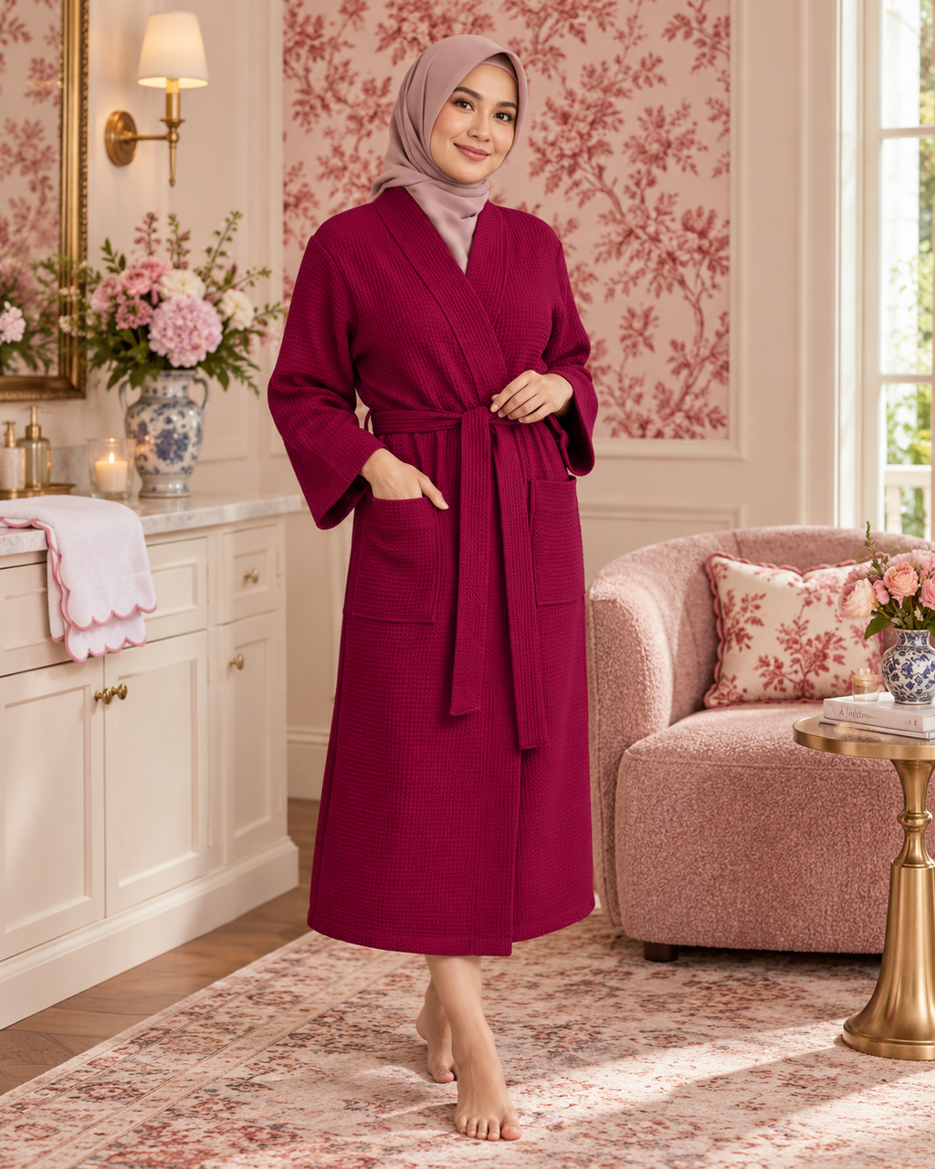 Waffle Robe Womens – Lightweight, Quick-Dry Spa Comfort