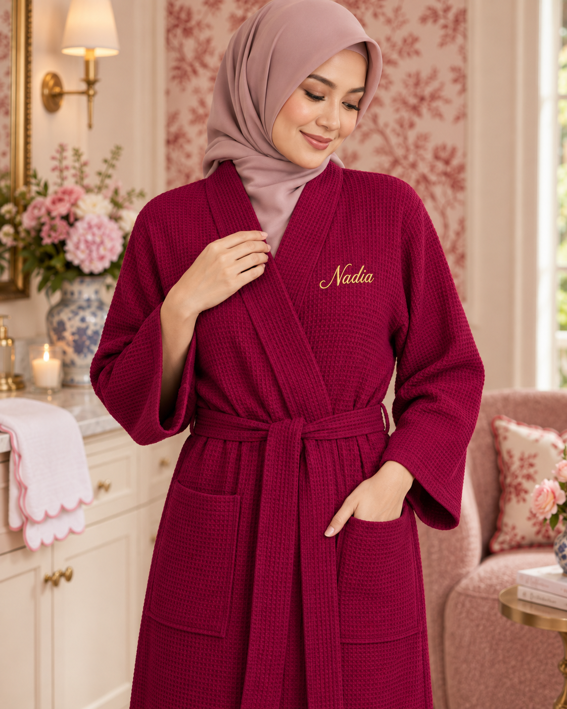 Waffle Robe Womens – Lightweight, Quick-Dry Spa Comfort