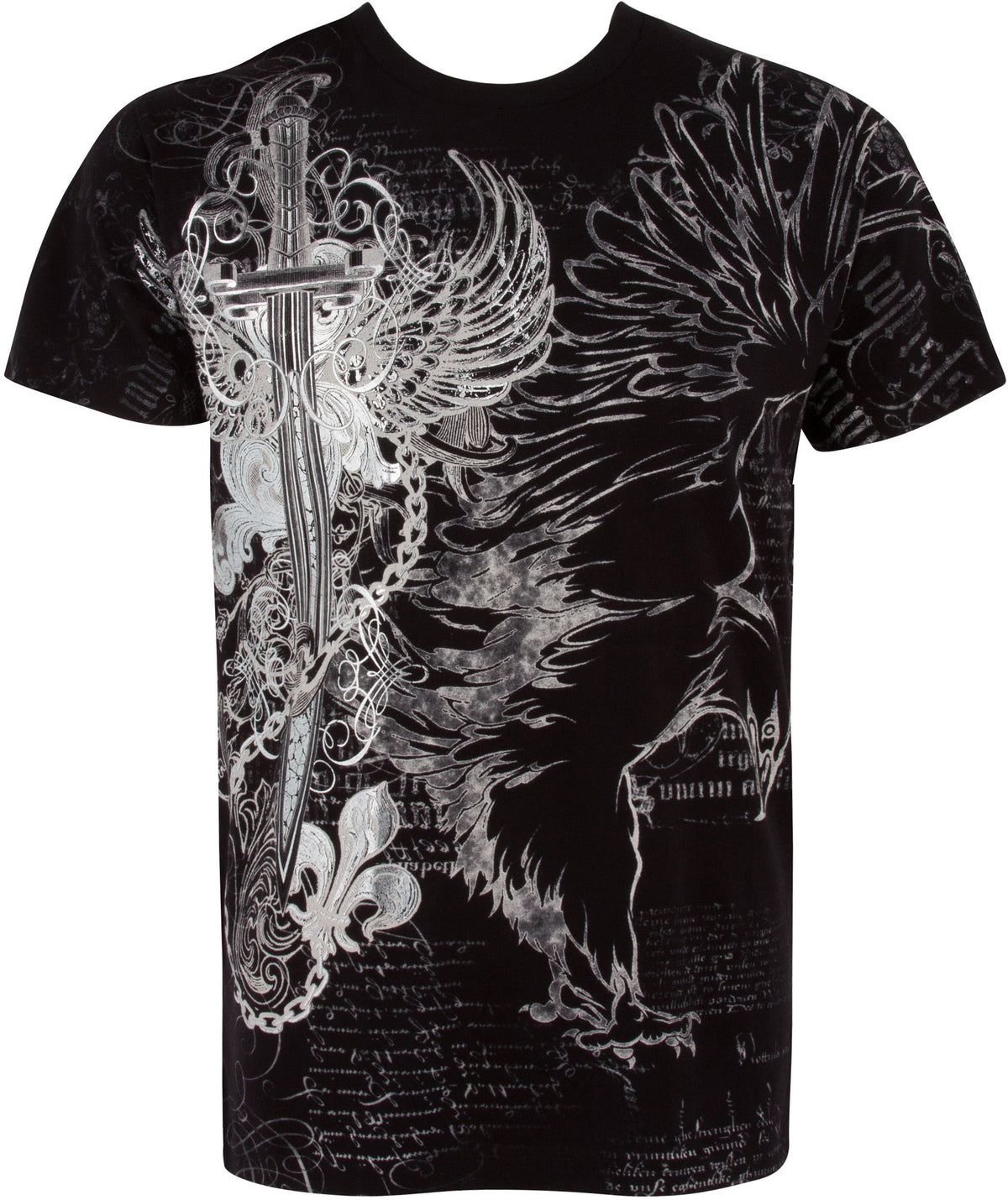 Sakkas Eagle,Sword and Chains Cotton Mens T-Shirt