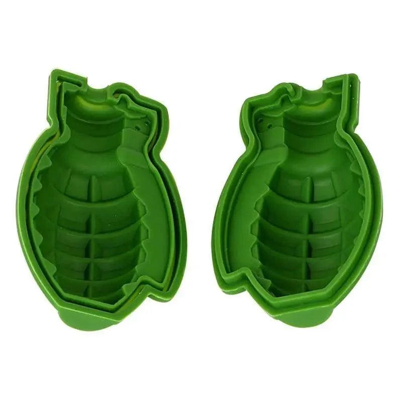 Novelty Silicone Ice Cube Tray - Skull, Bullet, Pistol, Grenade & Octopus Molds
